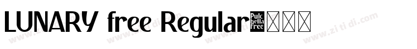 LUNARY free Regular字体转换